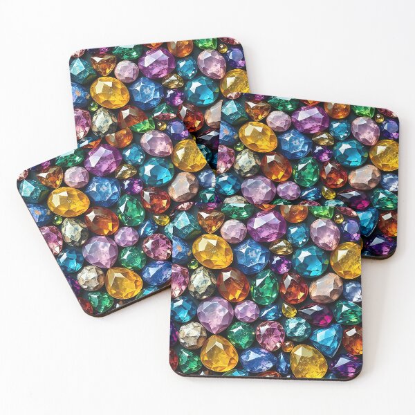 Item preview, Colorful Gemstone Art – Vibrant & Elegant Crystal Design designed and sold by lifegenesis.