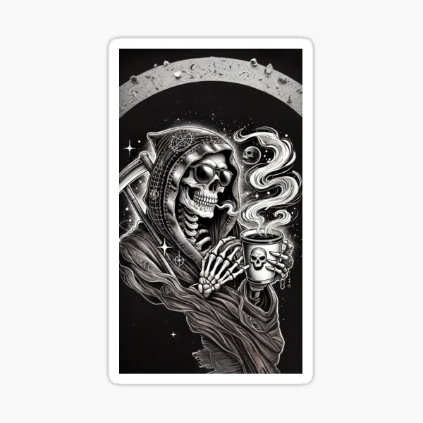 Item preview, A modern reimagining of the Grim Reaper designed and sold by OnlineTshirt.