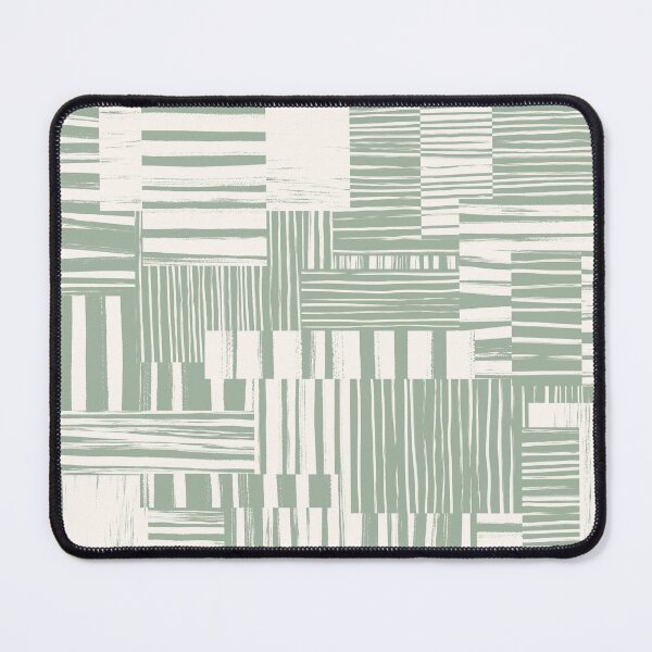 Item preview, Warm Cream and Sage Green Muted Abstract Brushstroke Cheater Quilt designed and sold by micklyn.