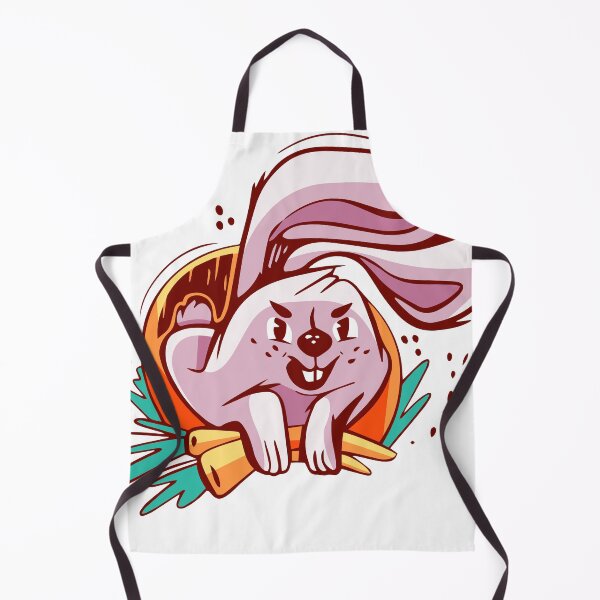 Item preview, Funny bunny with carrot in cute cartoon style designed and sold by xiukab.