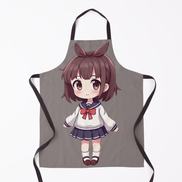 Item preview, Cute Kawaii Anime School Girl - Japanese Chibi Student in Sailor Uniform designed and sold by TopUpDesign.