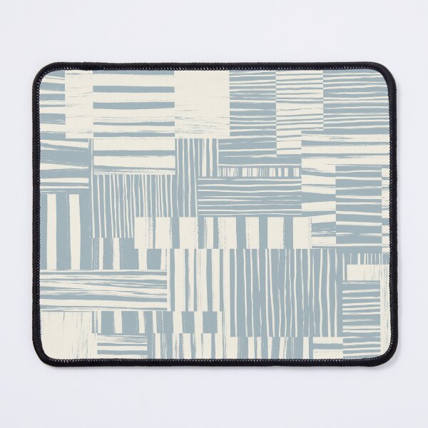 Item preview, Warm Cream and Blue Grey Muted Abstract Brushstroke Cheater Quilt designed and sold by micklyn.