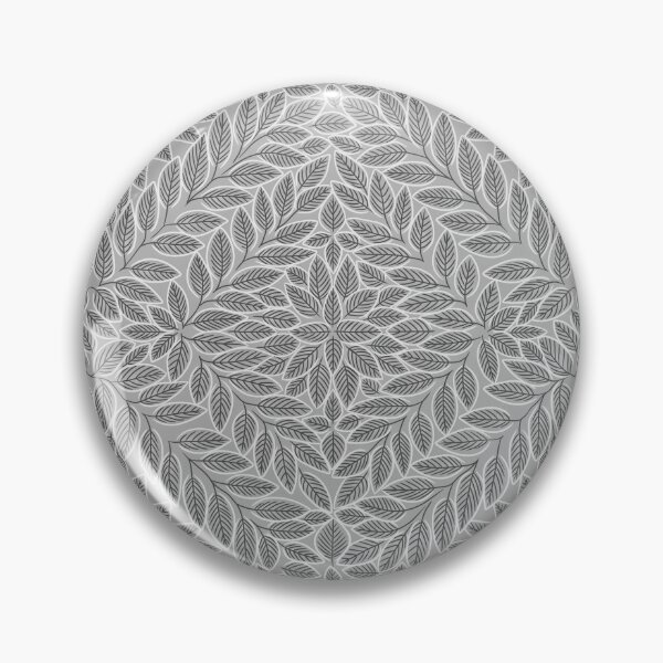 Item preview, Simple Diamond Leaf Linework - Grey and White designed and sold by TigaTiga.