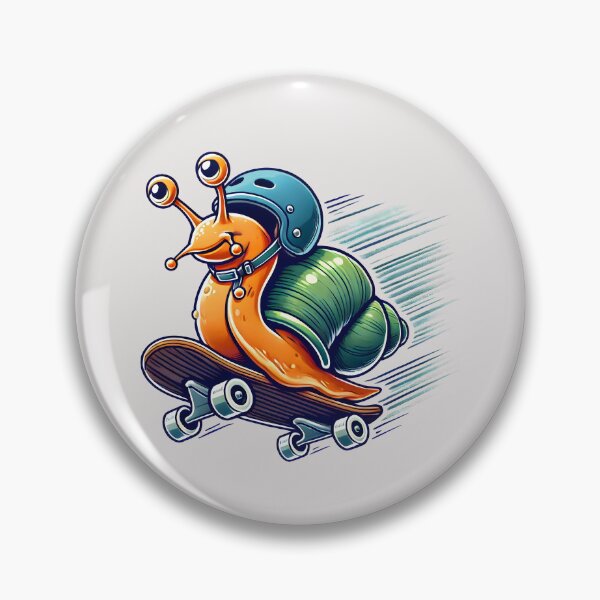 Item preview, Skating Snail: The Slowest Speed Demon in Town designed and sold by CoolVisionStd.