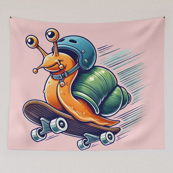 Item preview, Skating Snail: The Slowest Speed Demon in Town designed and sold by CoolVisionStd.