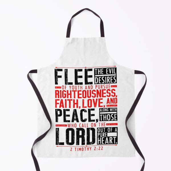 Item preview, 2 Timothy 2:22 Flee The Evil Desires Of Youth designed and sold by plushism.
