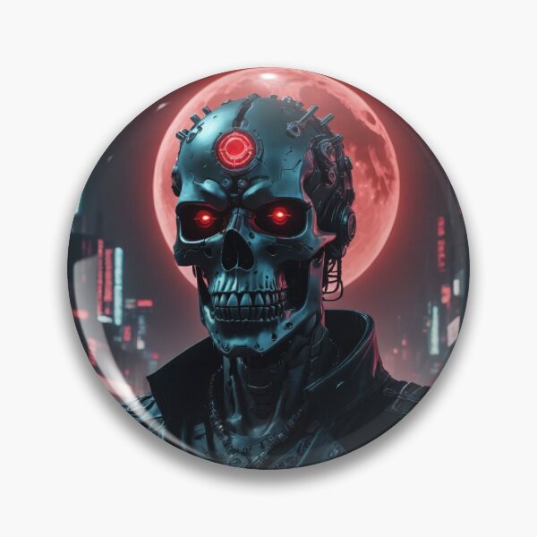 Item preview, robot-like skull designed and sold by CSPictures.