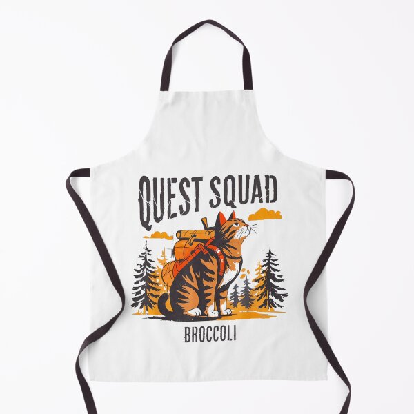 Item preview, Funny Distressed Cat Quest Fantasy Squad Broccoli Adventure designed and sold by FantasyFablesC.