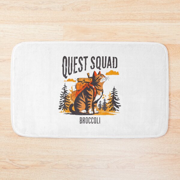 Item preview, Funny Distressed Cat Quest Fantasy Squad Broccoli Adventure designed and sold by FantasyFablesC.