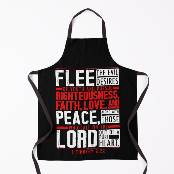 Item preview, 2 Timothy 2:22 Flee The Evil Desires Of Youth designed and sold by plushism.