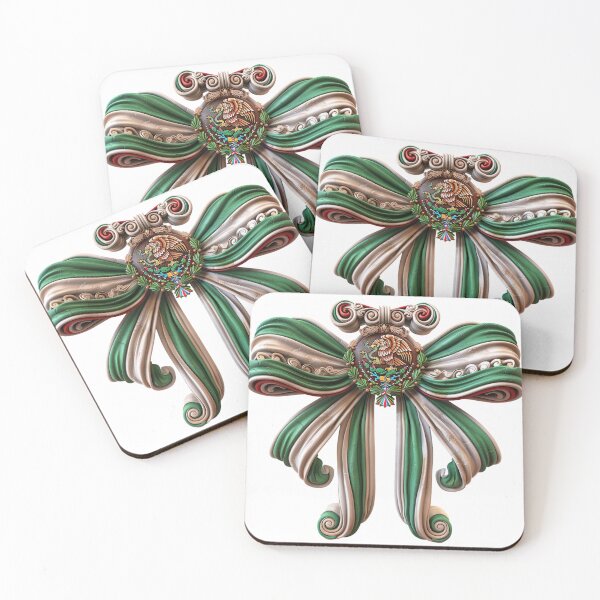 Item preview, Coquette Ribbon bow Mexican Flag  designed and sold by LikeAbleShop.