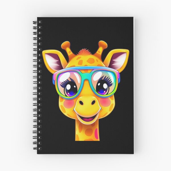 Item preview, Trendy Giraffe with Rainbow Glasses designed and sold by RSFineArtsShop.