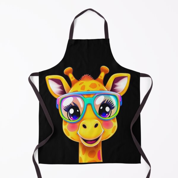 Item preview, Trendy Giraffe with Rainbow Glasses designed and sold by RSFineArtsShop.