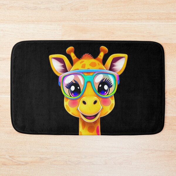 Item preview, Trendy Giraffe with Rainbow Glasses designed and sold by RSFineArtsShop.