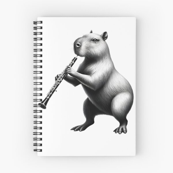 Item preview, Capybara Playing Oboe Oboist Oboe Player designed and sold by Kimberley King Art  King Art.