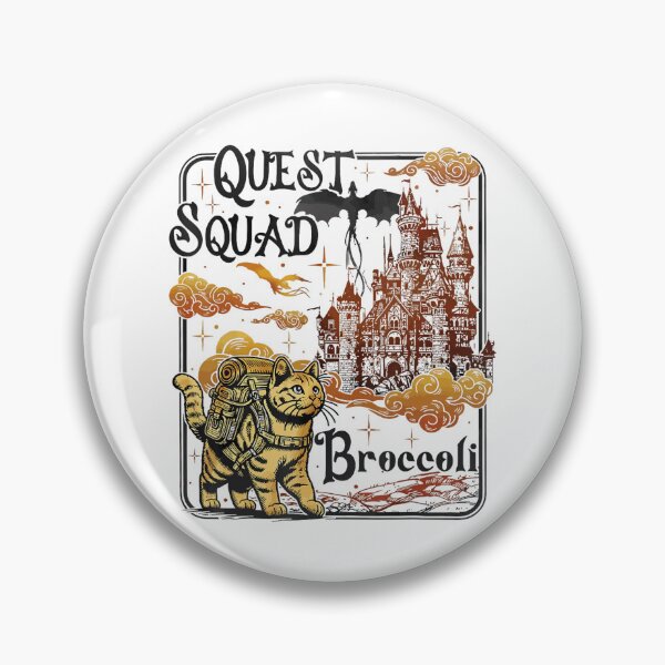 Item preview, Quest Fantasy Squad Broccoli Funny Cat Animal designed and sold by FantasyFablesC.