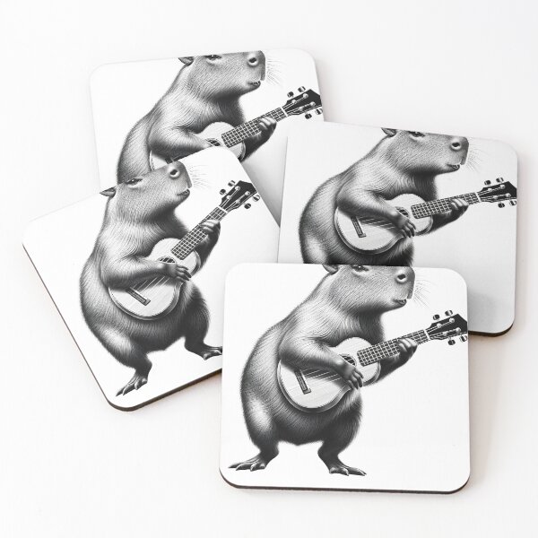 Item preview, Capybara Playing Ukulele Ukulele Player Lover Ukulelist designed and sold by Kimberley King Art  King Art.