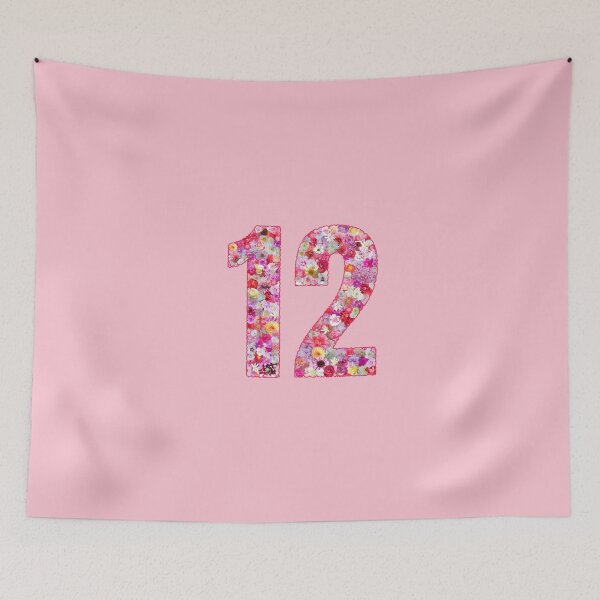 Item preview, Number 12 With Flowers designed and sold by TheSassyNoble.