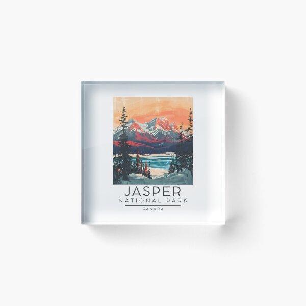Item preview, A Vintage Illustration of Jasper National Park - Canada  designed and sold by GoodOldVintage.