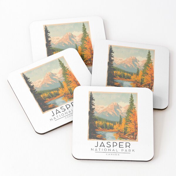 Item preview, A Vintage Illustration of Jasper National Park - Canada  designed and sold by GoodOldVintage.