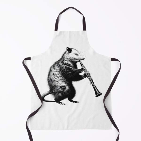 Item preview, Vintage Possum Opossum Playing Clarinet Clarinetist Clarinet Player designed and sold by Kimberley King Art King Art.