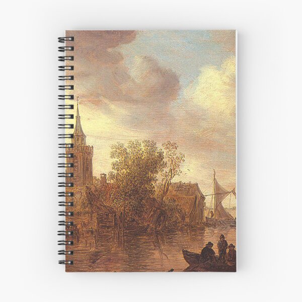 Item preview, River View with Church and Farmhouse designed and sold by tomorrowsart.