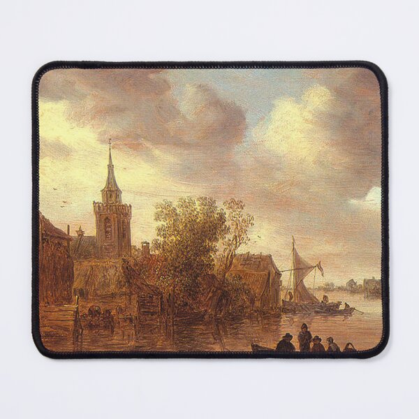 Item preview, River View with Church and Farmhouse designed and sold by tomorrowsart.