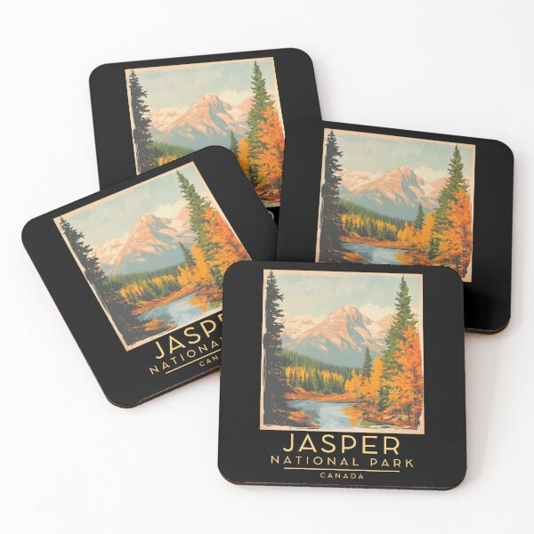 Item preview, A Vintage Illustration of Jasper National Park - Canada  designed and sold by GoodOldVintage.