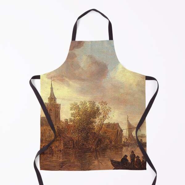Item preview, River View with Church and Farmhouse designed and sold by tomorrowsart.