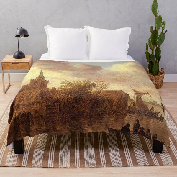 Item preview, River View with Church and Farmhouse designed and sold by tomorrowsart.