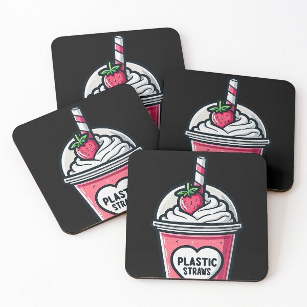 Item preview, Strawberry Frappuccino With A Plastic Straw designed and sold by plushism.