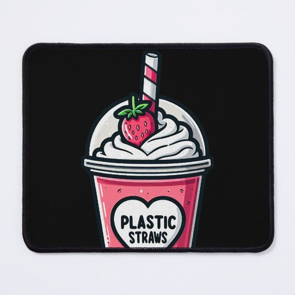 Item preview, Strawberry Frappuccino With A Plastic Straw designed and sold by plushism.
