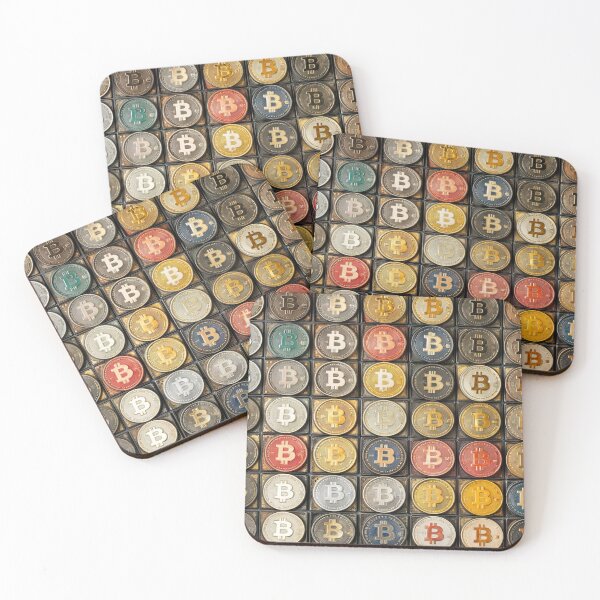 Item preview, Bitcoin Retro Mouse Pad - Crypto Vintage Digital Bitcoin Art designed and sold by Art-by-Mist.