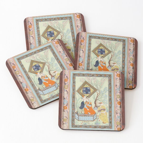 Item preview, Antique Persian Miniature Painting Print designed and sold by Vicky Brago-Mitchell®.