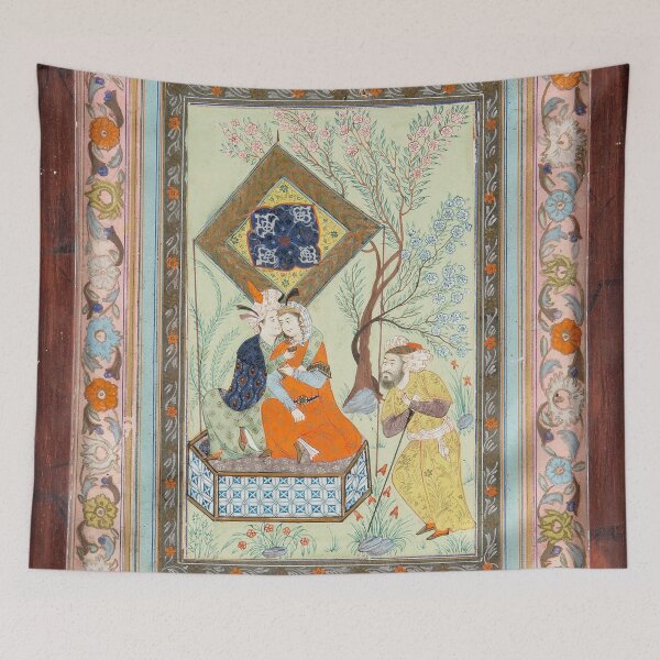 Item preview, Antique Persian Miniature Painting Print designed and sold by Vicky Brago-Mitchell®.