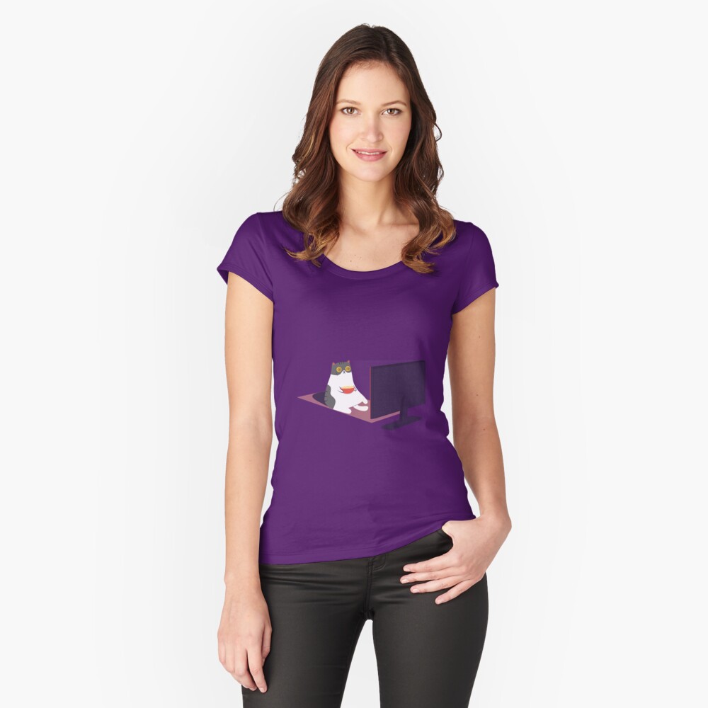 Item preview, Fitted Scoop T-Shirt designed and sold by cartoonbeing.