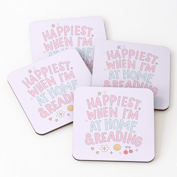 Item preview, Happiest when I'm at home and reading designed and sold by mayralejandrat.