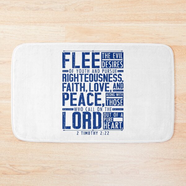 Item preview, 2 Timothy 2:22 Flee The Evil Desires Of Youth designed and sold by plushism.