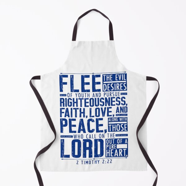 Item preview, 2 Timothy 2:22 Flee The Evil Desires Of Youth designed and sold by plushism.