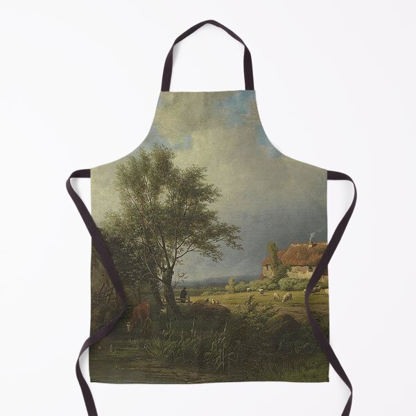 Item preview, Farmhouse with Cows and Sheep designed and sold by tomorrowsart.