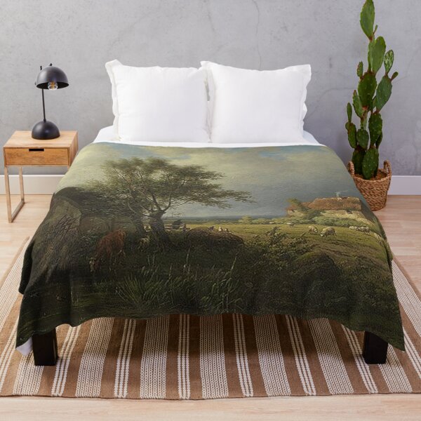 Item preview, Farmhouse with Cows and Sheep designed and sold by tomorrowsart.
