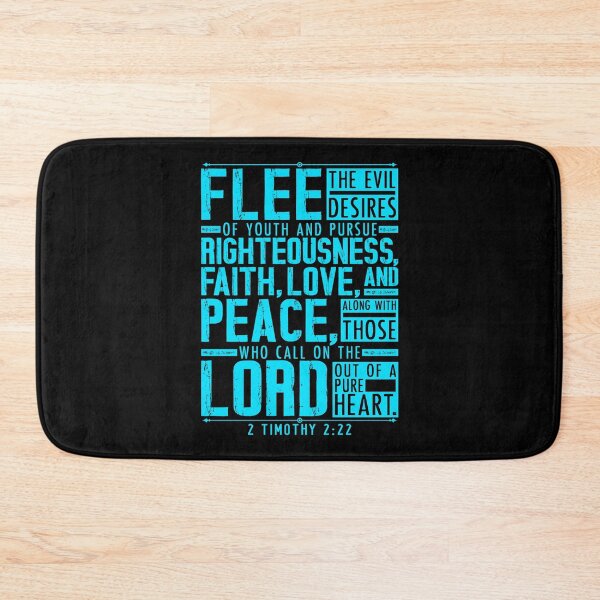 Item preview, 2 Timothy 2:22 Flee The Evil Desires Of Youth designed and sold by plushism.