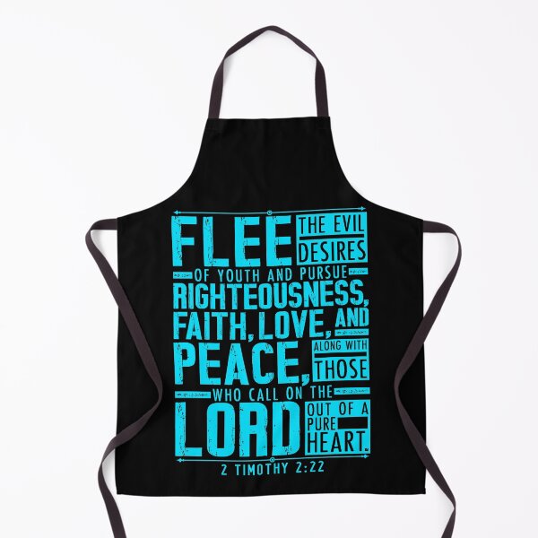 Item preview, 2 Timothy 2:22 Flee The Evil Desires Of Youth designed and sold by plushism.