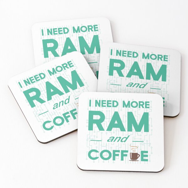 Item preview, I Need More Ram and Coffee designed and sold by MaxGlitch.