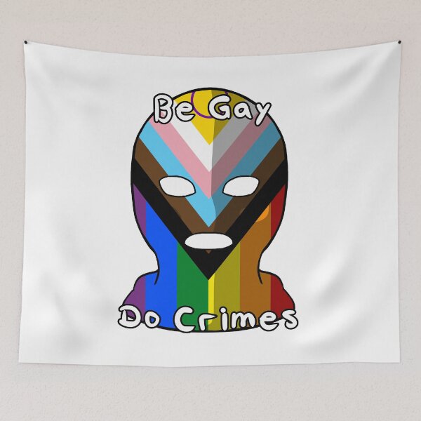 Item preview, Be Gay Do Crimes - Progressive Intersex Pride designed and sold by HMLaslowTTV.