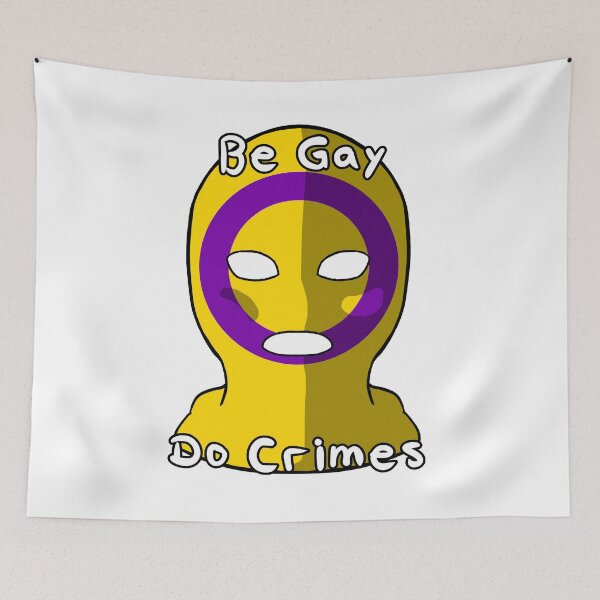 Item preview, Be Gay Do Crimes - Intersex Pride designed and sold by HMLaslowTTV.