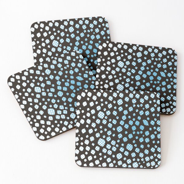 Item preview, Black blue patterns designed and sold by Wolagno.