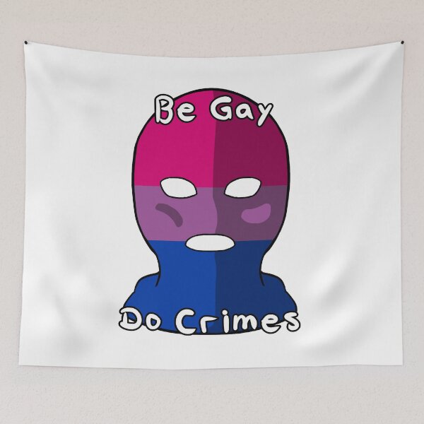 Item preview, Be Gay Do Crimes - Bisexual Pride designed and sold by HMLaslowTTV.