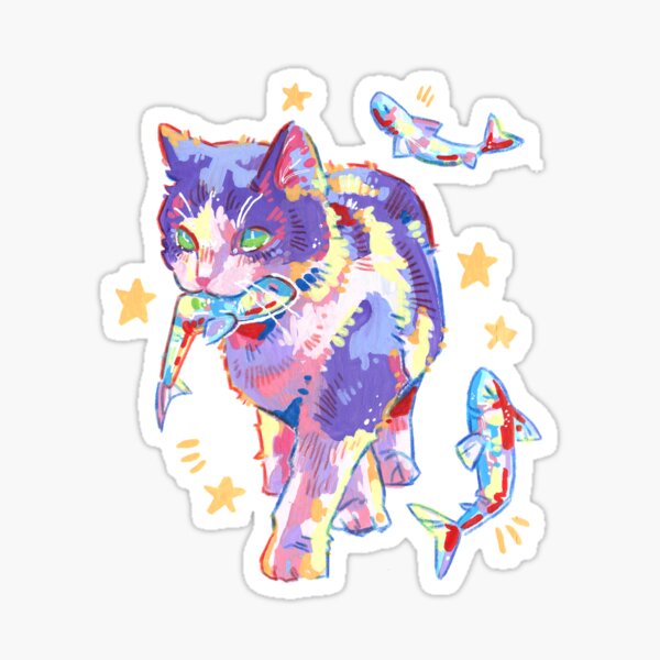 Item preview, Colourful Cat designed and sold by Static-Wool.
