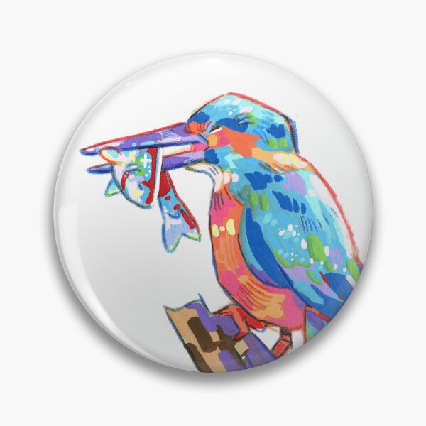 Item preview, Colourful Kingfisher designed and sold by Static-Wool.
